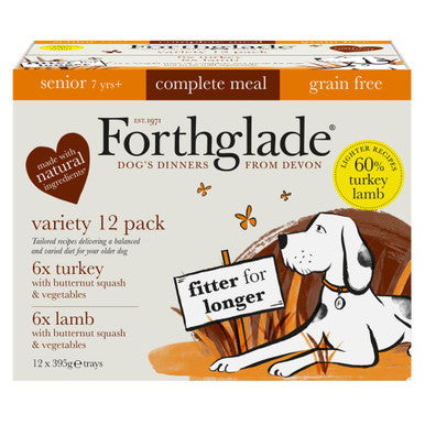 Forthglade Complete Meal Grain-free Senior Wet Dog Food - Variety Pack