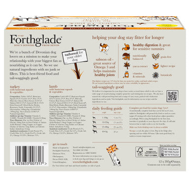 Forthglade Complete Meal Grain-free Senior Wet Dog Food - Variety Pack