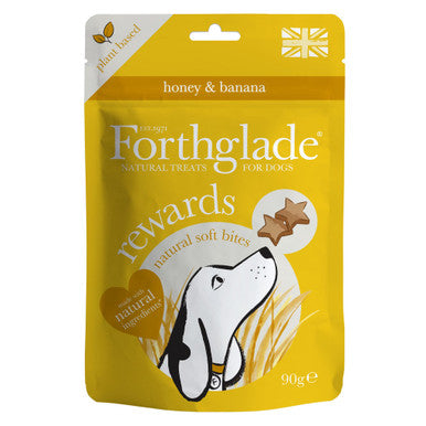 Forthglade Multi-functional Rewards Training Natural Soft Dog Bites - Honey & Banana