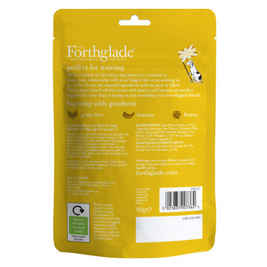 Forthglade Multi-functional Rewards Training Natural Soft Dog Bites - Honey & Banana