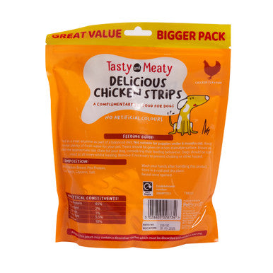 Tasty and Meaty Delicious Chicken Strips Adult Dog Treat