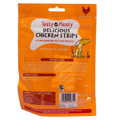 Tasty and Meaty Delicious Chicken Strips Adult Dog Treat