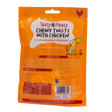 Tasty and Meaty Chewy Twists With Chicken Adult Dog Treat