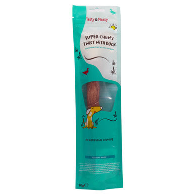 Tasty and Meaty Mega Super Chewy Twist With Duck Adult Dog Treat