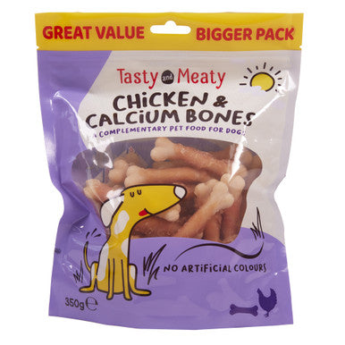 Tasty and Meaty Chicken & Calcium Bones Adult Dog Treat