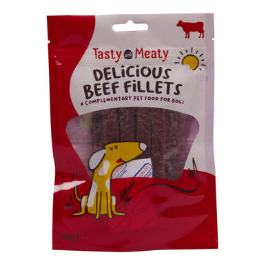 Tasty and Meaty Delicious Beef Fillets Adult Dog Treat