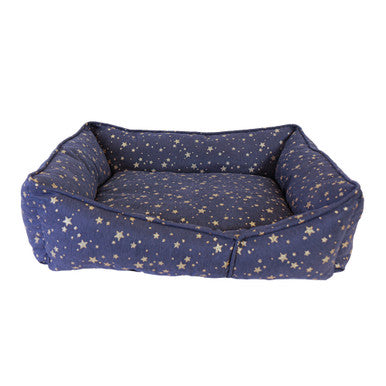 Starry Nights Star Sofa Dog Bed - Navy