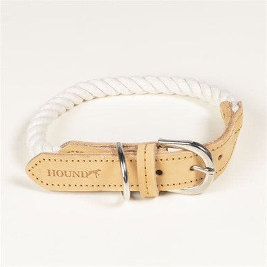 Hound Real Leather Braided Dog Collar