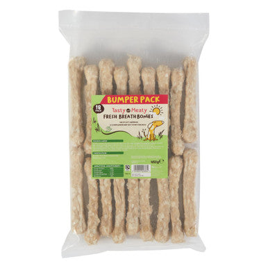 Tasty and Meaty Fresh Breath Bonies Bumper Pack Adult Dog Treats