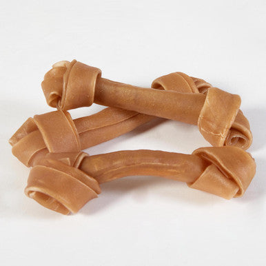 Tasty and Meaty Rawhide Chewy Knotted Bone Adult Dog Treats