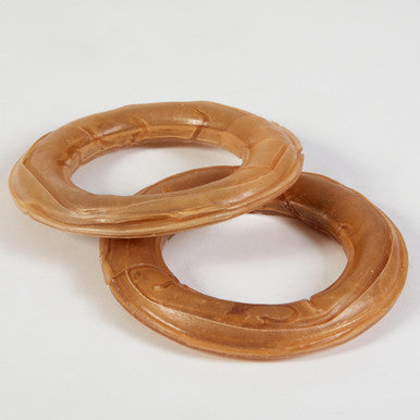 Tasty and Meaty Rawhide Pressed Ring Adult Dog Treats