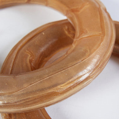 Tasty and Meaty Rawhide Pressed Ring Adult Dog Treats