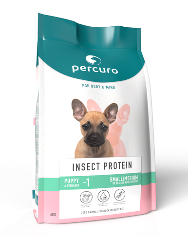 Percuro Insect Protein Hypoallergenic Small/Medium Breed Puppy Dry Dog Food