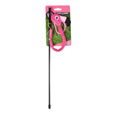 Ministry of Pets Frankie the Flamingo Interactive Cat Teaser Toy