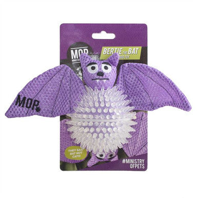 Ministry of Pets Bertie the Bat 2 in 1 Squeaker Dog Toy