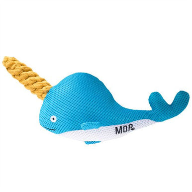 Ministry of Pets Nancy the Narwhal Plush Rope Dog Toy