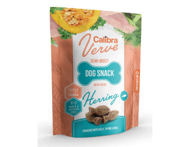 Calibra Verve Grain-free Semi-Moist Dog Snack Treats - Herring