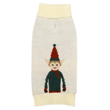 Festive Collection Multicolour Knitted Elf Dog Jumper