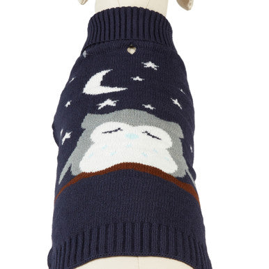 Starry Nights Owl Print Dog Jumper