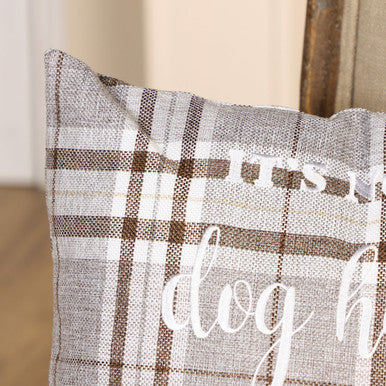 Tweedy Dog Cushion with Quote