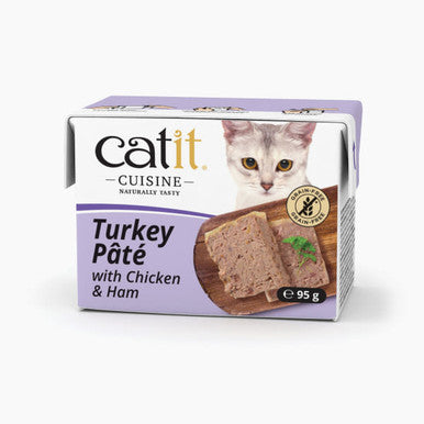 Catit Cuisine Turkey Pate with Chicken & Ham Complete Wet Cat Food