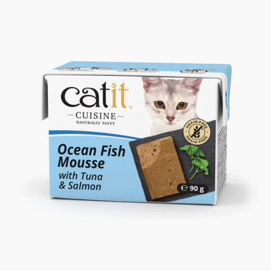 Catit Cuisine Ocean Fish Mousse with Tuna & Salmon Complete Wet Cat Food