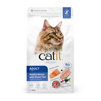 Catit Adult Poultry Recipe with Ocean Fish Complete Dry Cat Food