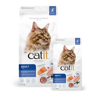 Catit Adult Poultry Recipe with Ocean Fish Complete Dry Cat Food