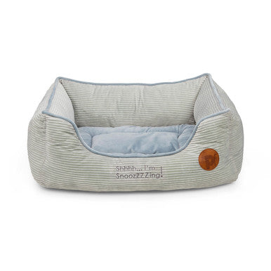 Petface Grey Cord Square Dog & Cat Bed