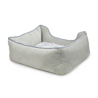 Petface Grey Cord Square Dog & Cat Bed