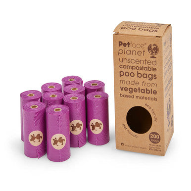 Petface Planet Unscented Compostable Dog Poop Bags