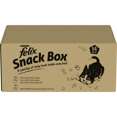 Purina Felix Mixed Snack Box Adult Cat Treats Pack