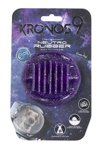 Kronos9 Pod Treat Release Purple Throw & Fetch Dog Toy