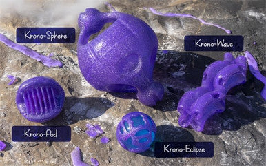 Kronos9 Sphere Flashing Purple Throw & Fetch Dog Toy