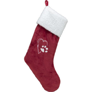 Trixie Christmas Multicolour Plush Red & White Pet Stocking