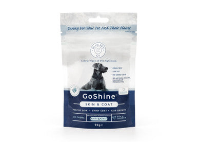 BluePet Co GoShine Skin & Coat Supplement Chicken Dog Chew Treats