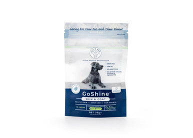 BluePet Co GoShine Skin & Coat Supplement Peanut Butter Dog Chew Treats