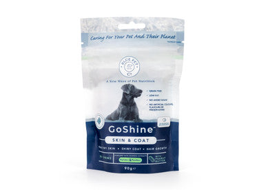 BluePet Co GoShine Skin & Coat Supplement Peanut Butter Dog Chew Treats