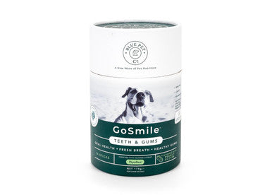 BluePet Co GoSmile Teeth & Gum Supplement Peanut Butter Dog Chew Treats