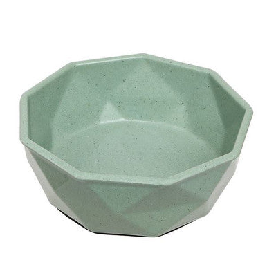 Bamboo Bowl Geo Cat & Dog Single Bowl