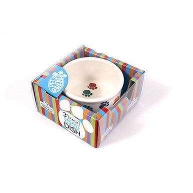 Pet Brands Mini Mates Paw Print Small Animal Bowl