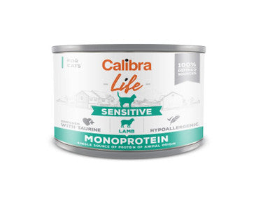 Calibra Life Grain-free Sensitive Adult Wet Cat Food - Lamb