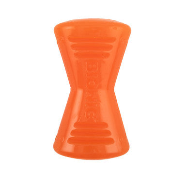 BIONIC Bone Treats Holding Orange Dog Chew Toy