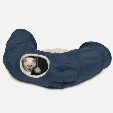 Catit Vesper Tunnel with Sleeping Cushion Cat Toy