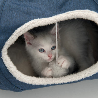 Catit Vesper Tunnel with Sleeping Cushion Cat Toy