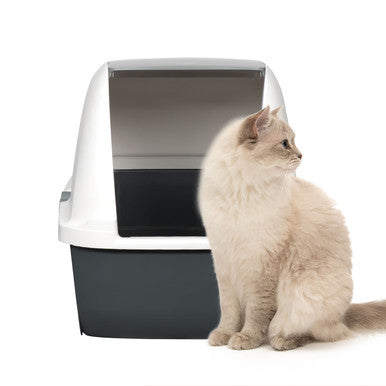 Catit Airsift Hooded White/Grey Cat Litter Box