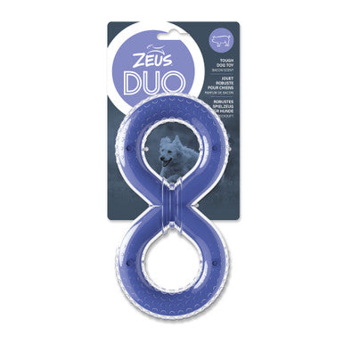 Zeus Duo Figure 8 Tug Bacon Scent Dog Chew Toy