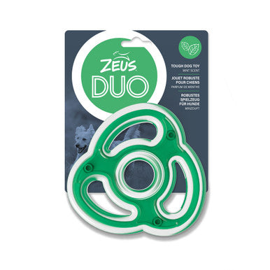 Zeus Duo Ninja Star Mint Scent Dog Chew Toy