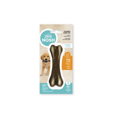 Zeus Nosh Flexible Chew Bone Chicken Flavour Dog Chew Toy