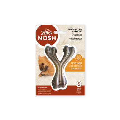 Zeus Nosh Strong Wishbone Chicken Flavour Single Dog Chew Bone Toy